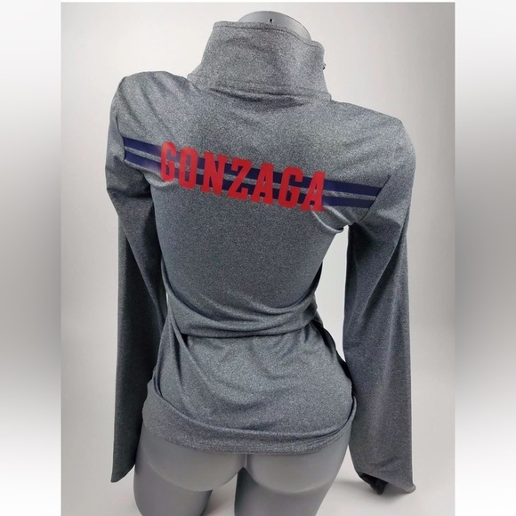 VICTORIA'S SECRET PINK Collegiate Ultimate Gonzaga Bulldogs 1/4 Zip Large Jacket - Picture 2 of 7